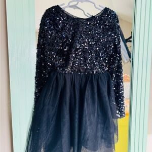 Cat & Jack Black Sequin Dress